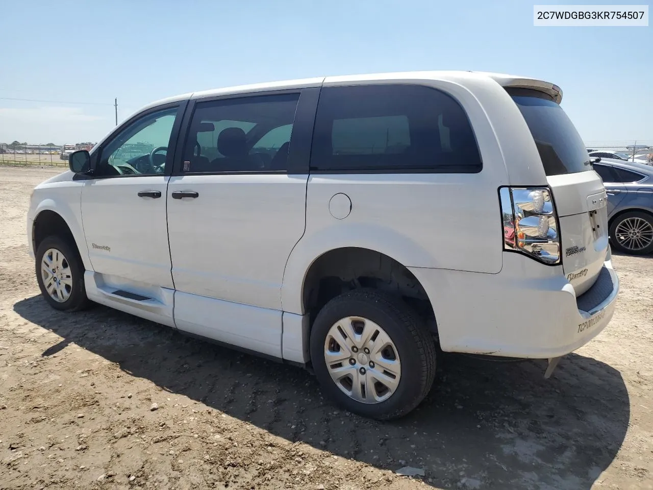 2019 Dodge Grand Caravan Se VIN: 2C7WDGBG3KR754507 Lot: 55228584