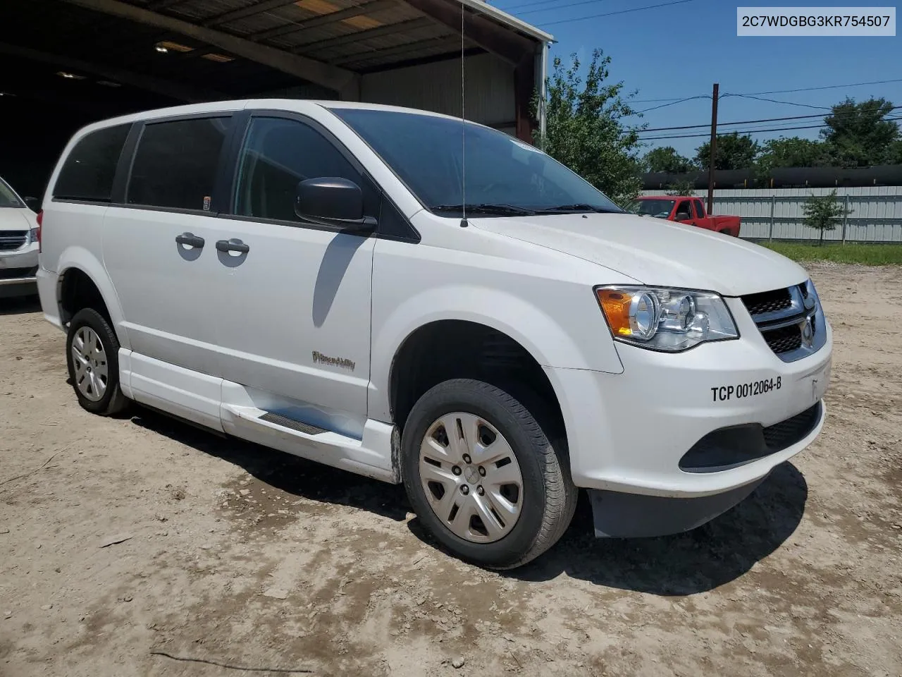 2019 Dodge Grand Caravan Se VIN: 2C7WDGBG3KR754507 Lot: 55228584