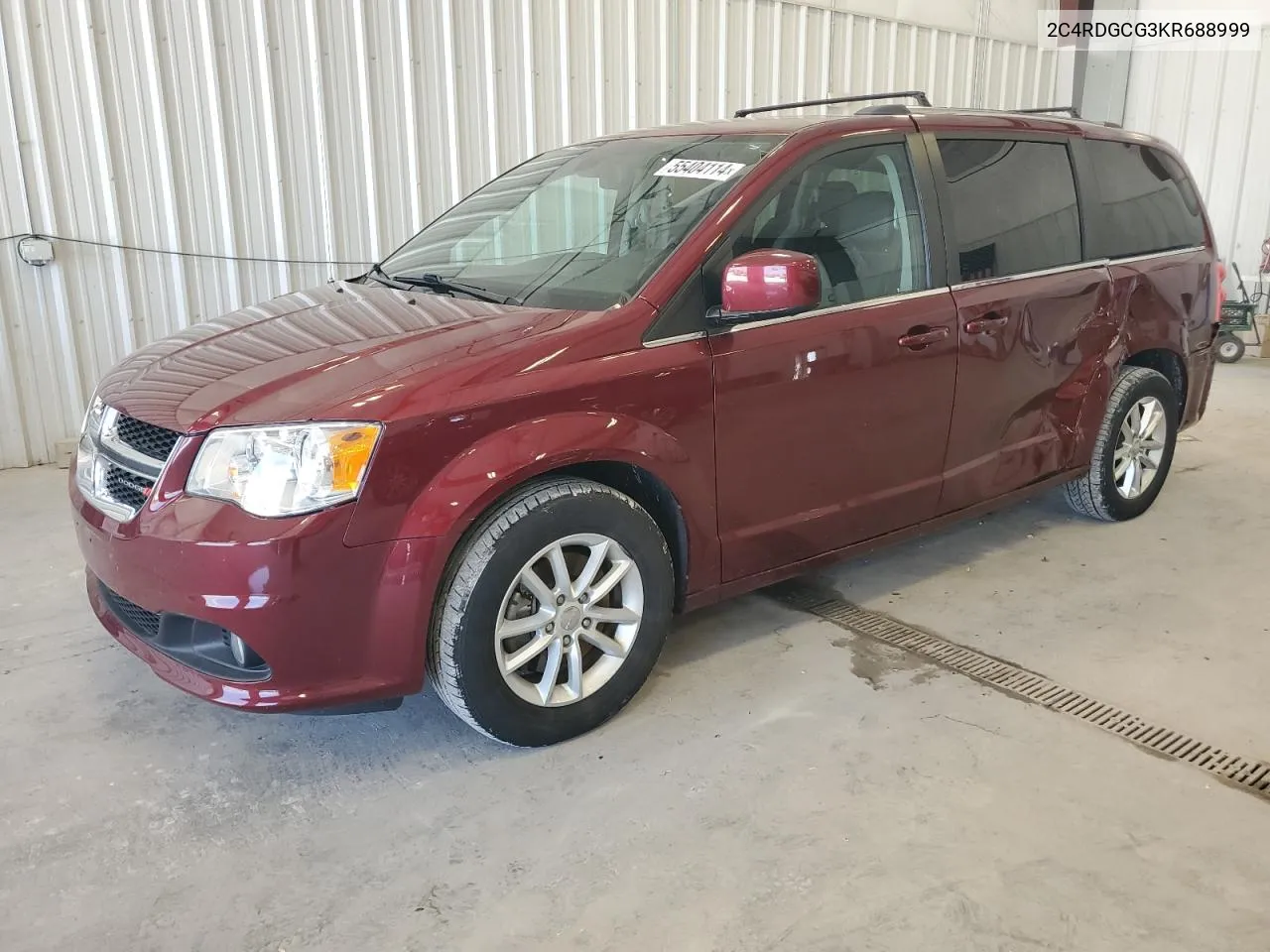 2019 Dodge Grand Caravan Sxt VIN: 2C4RDGCG3KR688999 Lot: 55404114