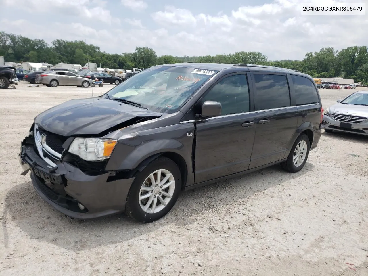 2019 Dodge Grand Caravan Sxt VIN: 2C4RDGCGXKR806479 Lot: 55574284