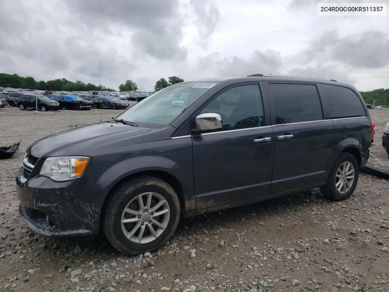 2019 Dodge Grand Caravan Sxt VIN: 2C4RDGCG0KR511357 Lot: 55802984