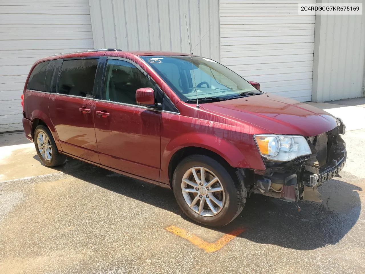 2019 Dodge Grand Caravan Sxt VIN: 2C4RDGCG7KR675169 Lot: 55914394