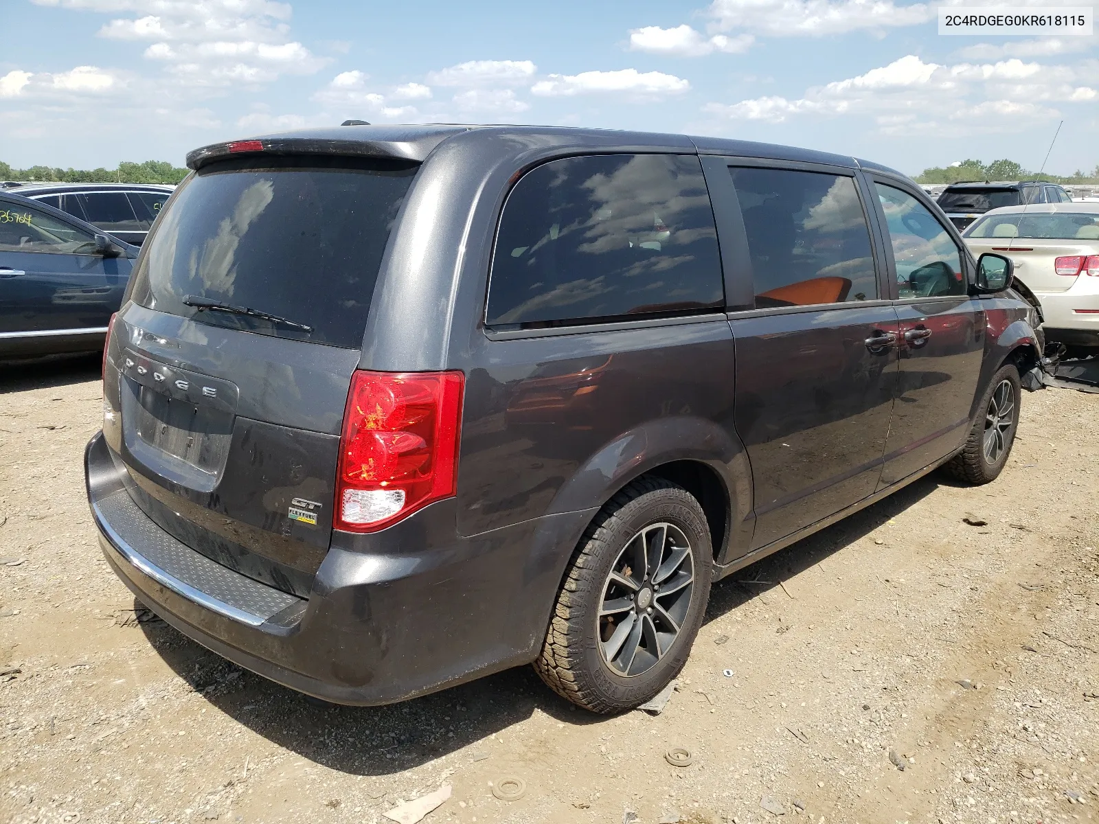 2019 Dodge Grand Caravan Gt VIN: 2C4RDGEG0KR618115 Lot: 55949584