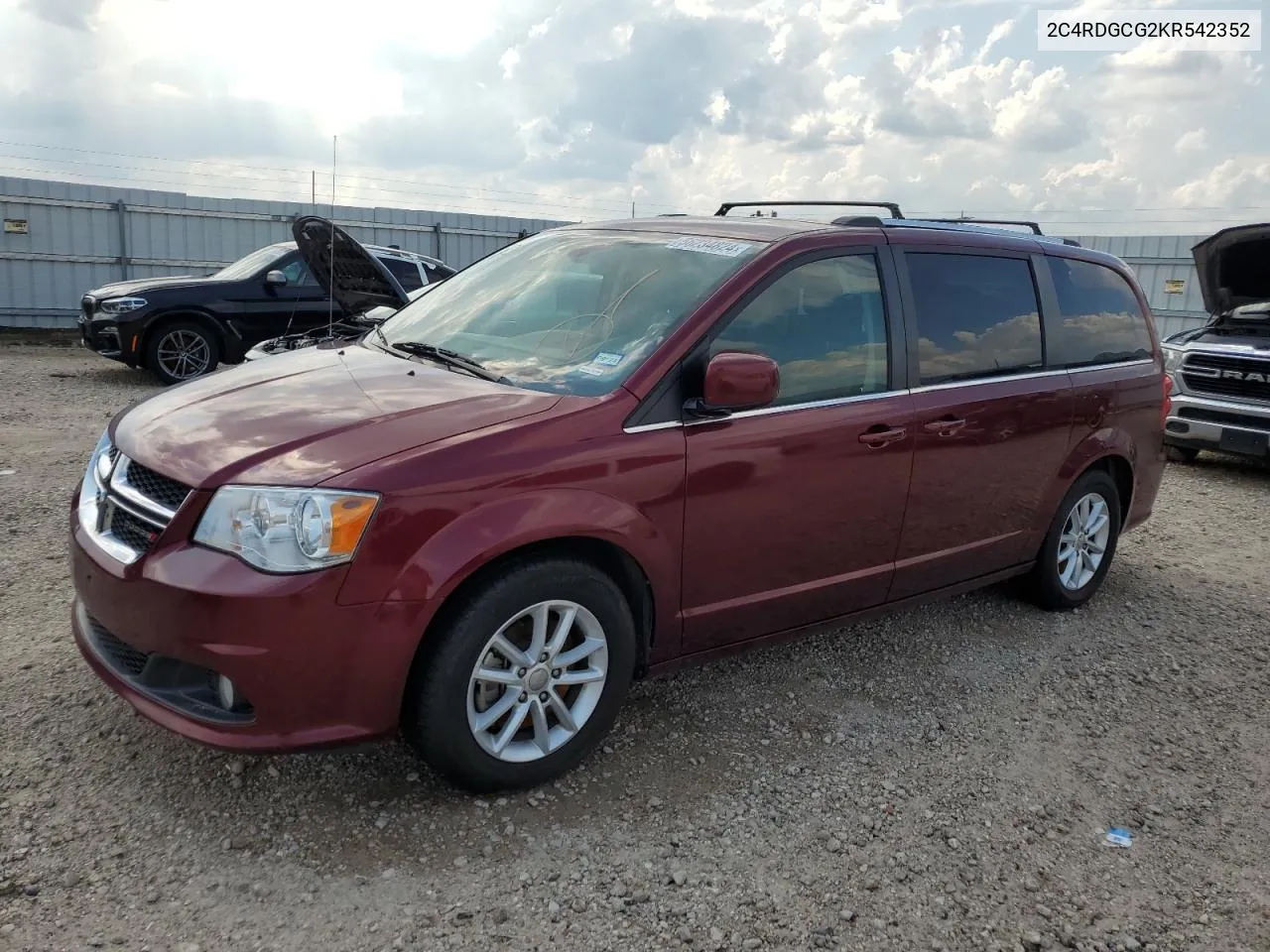 2019 Dodge Grand Caravan Sxt VIN: 2C4RDGCG2KR542352 Lot: 56234824