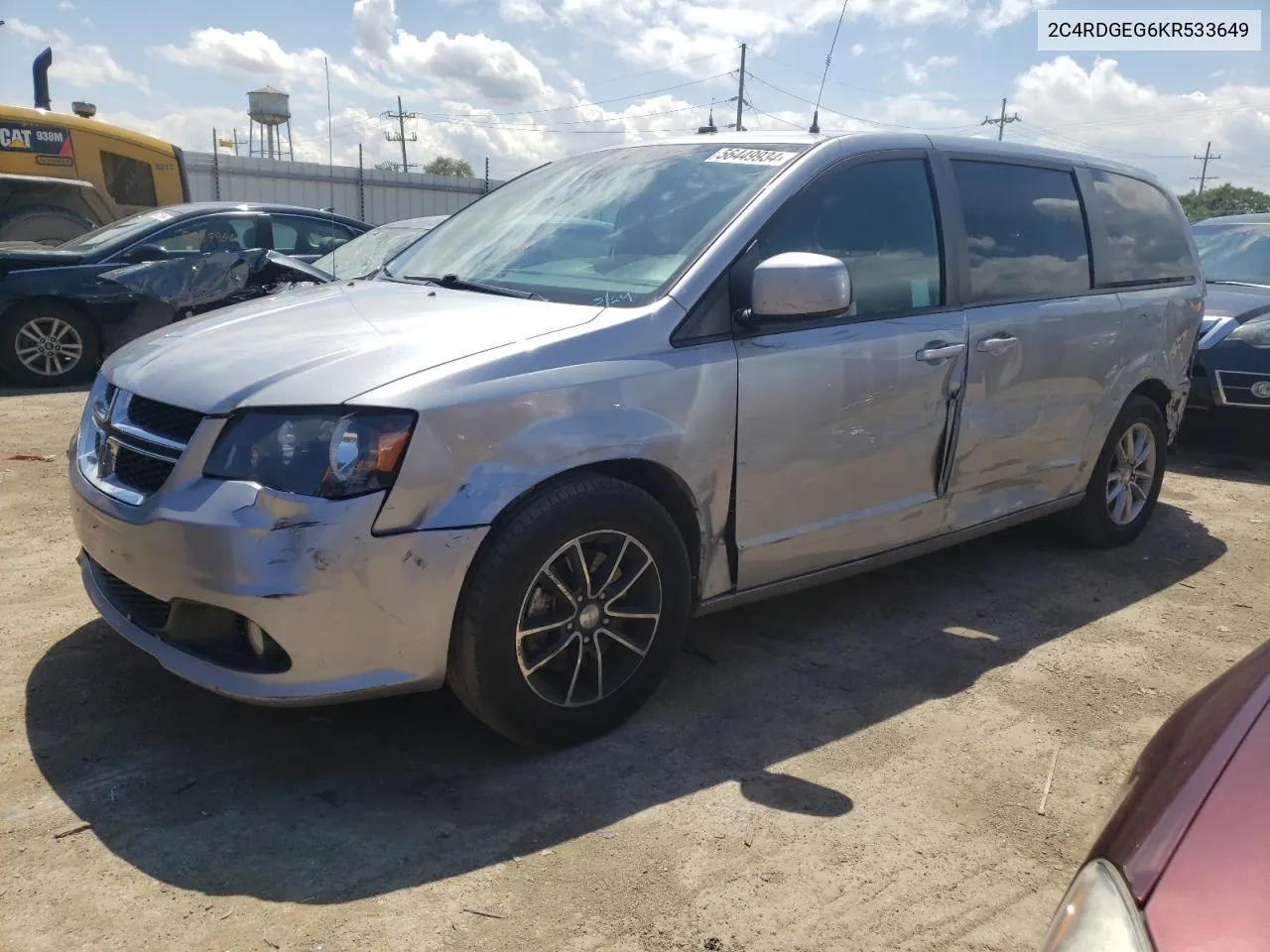 2C4RDGEG6KR533649 2019 Dodge Grand Caravan Gt