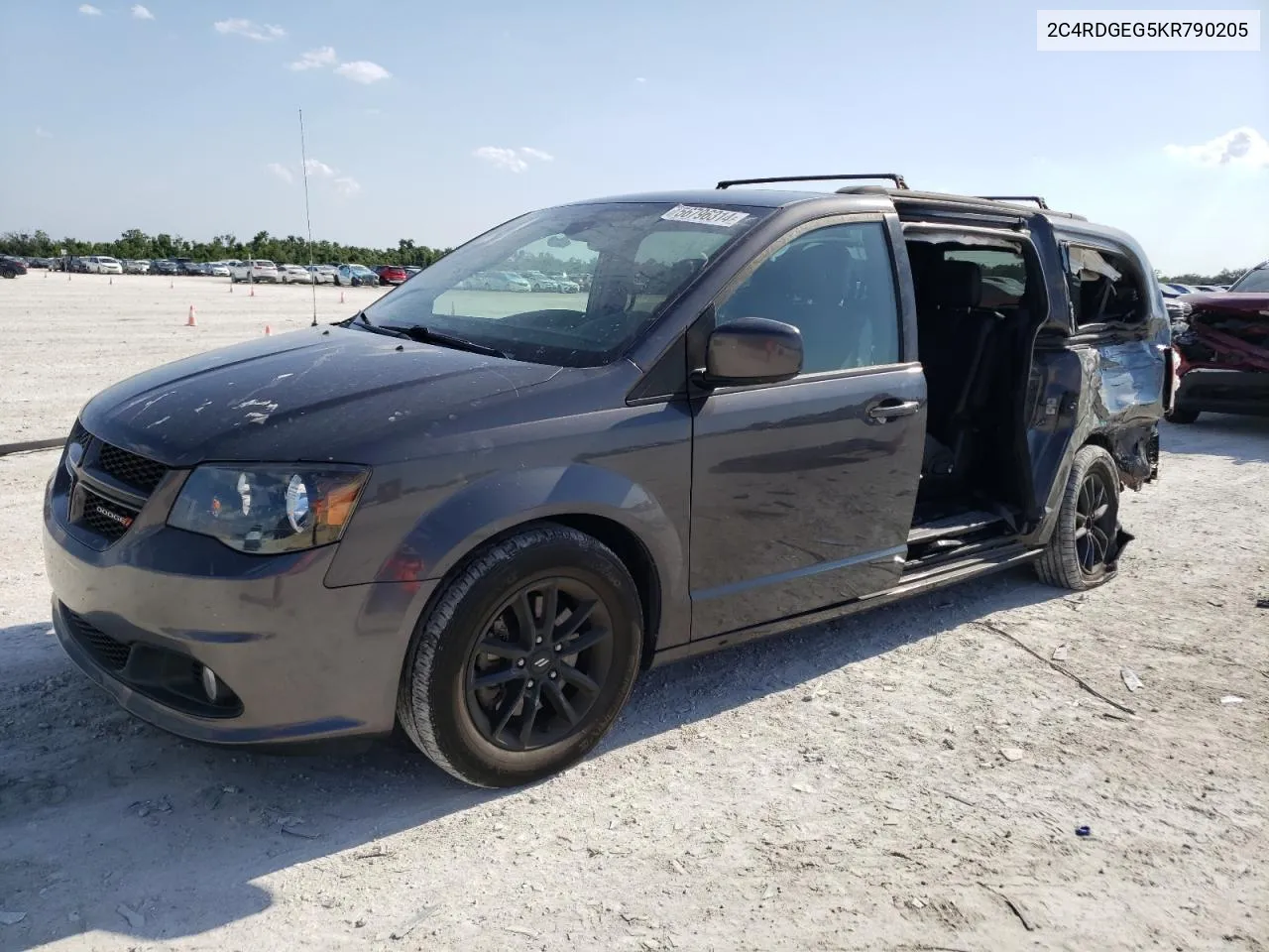 2019 Dodge Grand Caravan Gt VIN: 2C4RDGEG5KR790205 Lot: 56796314