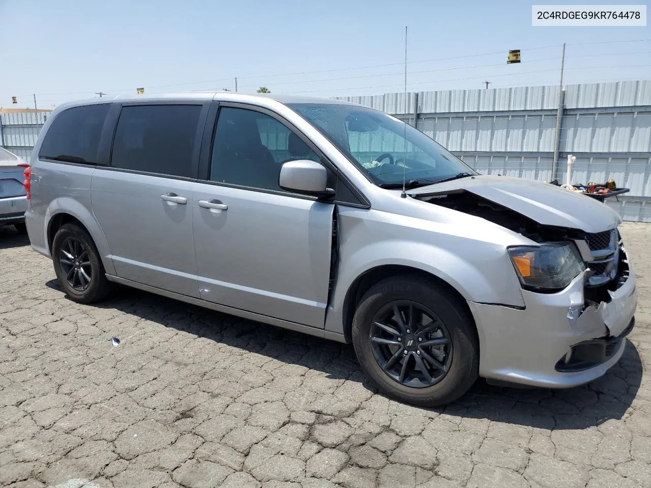 2019 Dodge Grand Caravan Gt VIN: 2C4RDGEG9KR764478 Lot: 57332954