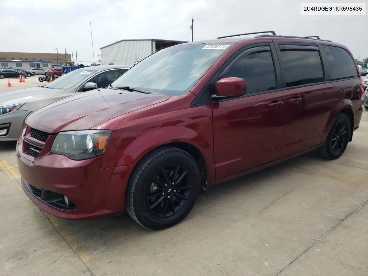 2019 Dodge Grand Caravan Gt VIN: 2C4RDGEG1KR696435 Lot: 57836114