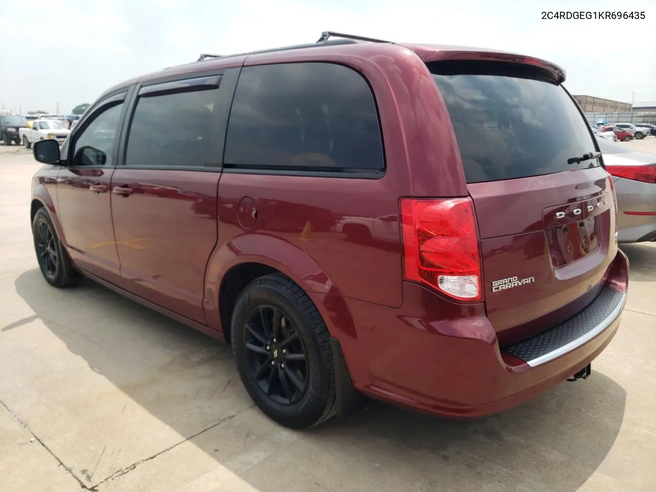 2019 Dodge Grand Caravan Gt VIN: 2C4RDGEG1KR696435 Lot: 57836114