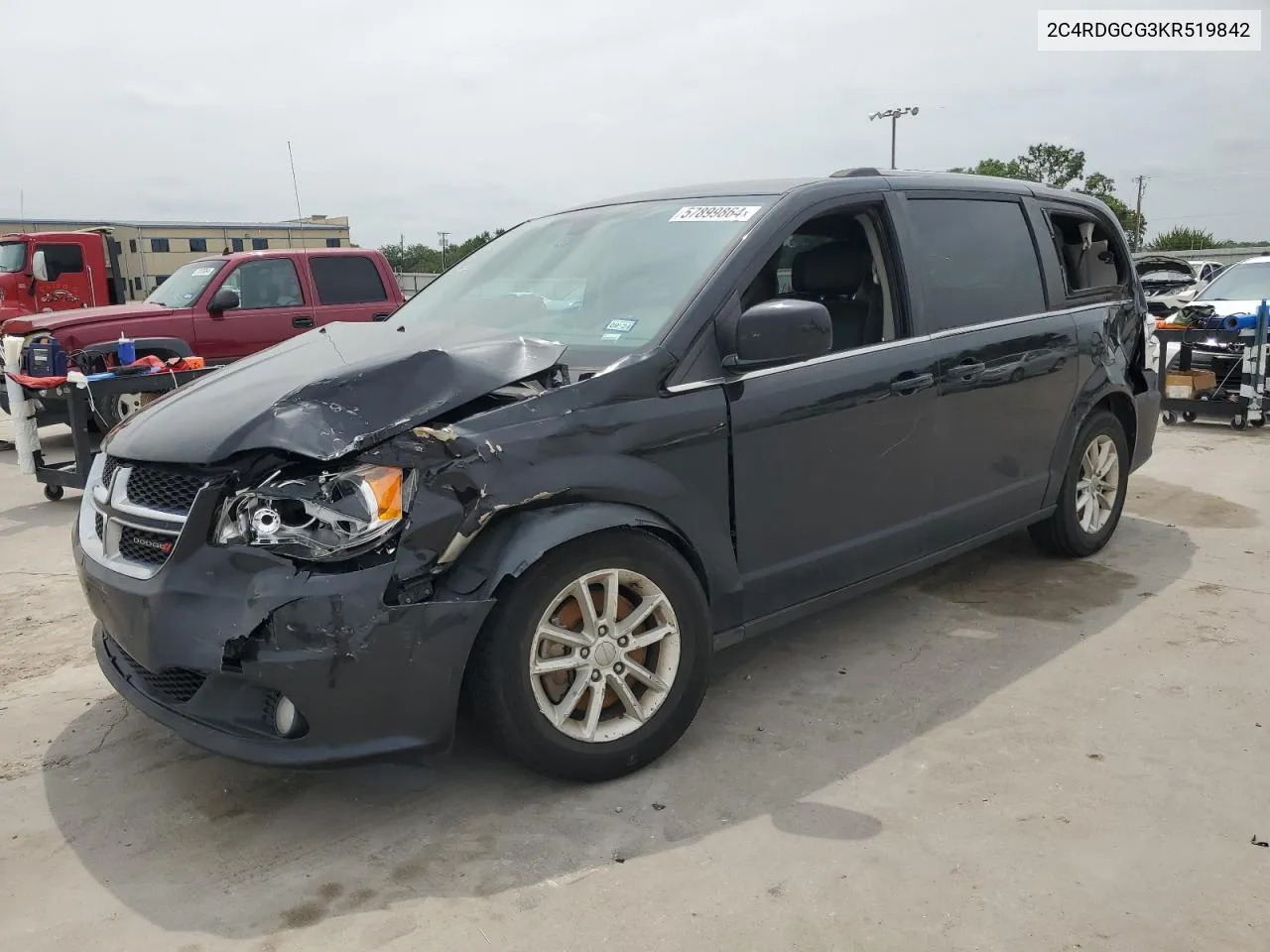 2C4RDGCG3KR519842 2019 Dodge Grand Caravan Sxt