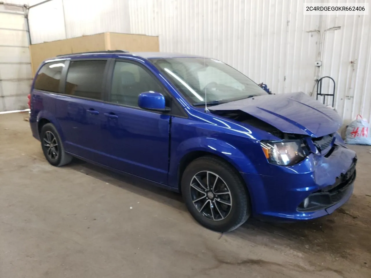 2019 Dodge Grand Caravan Gt VIN: 2C4RDGEG0KR662406 Lot: 57929334