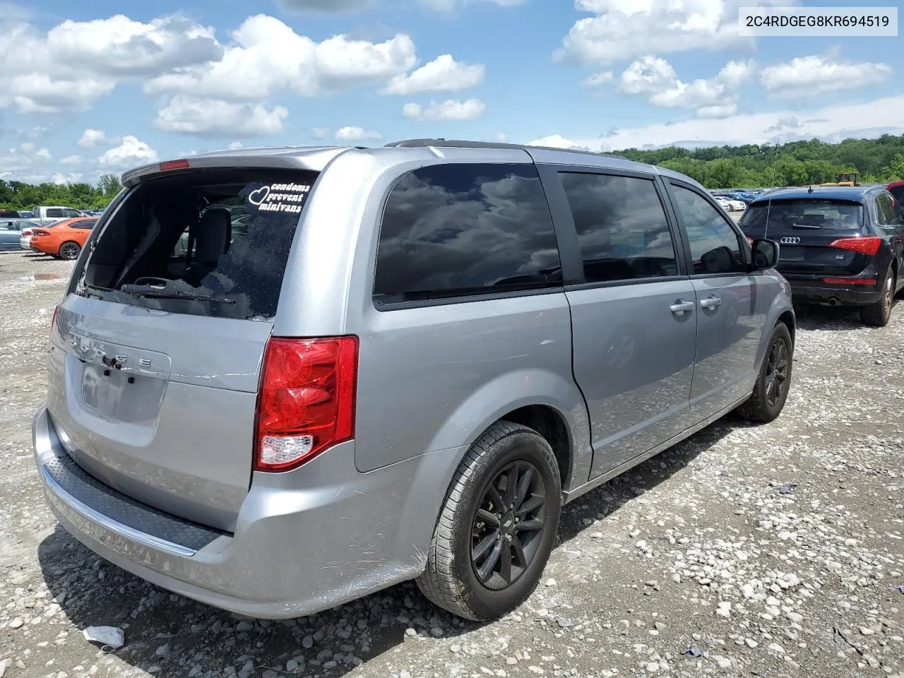 2C4RDGEG8KR694519 2019 Dodge Grand Caravan Gt