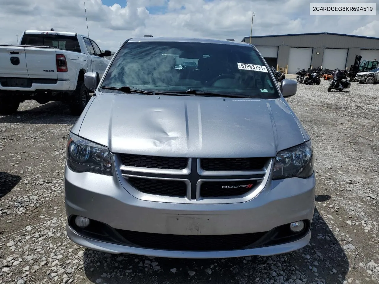 2019 Dodge Grand Caravan Gt VIN: 2C4RDGEG8KR694519 Lot: 57963194