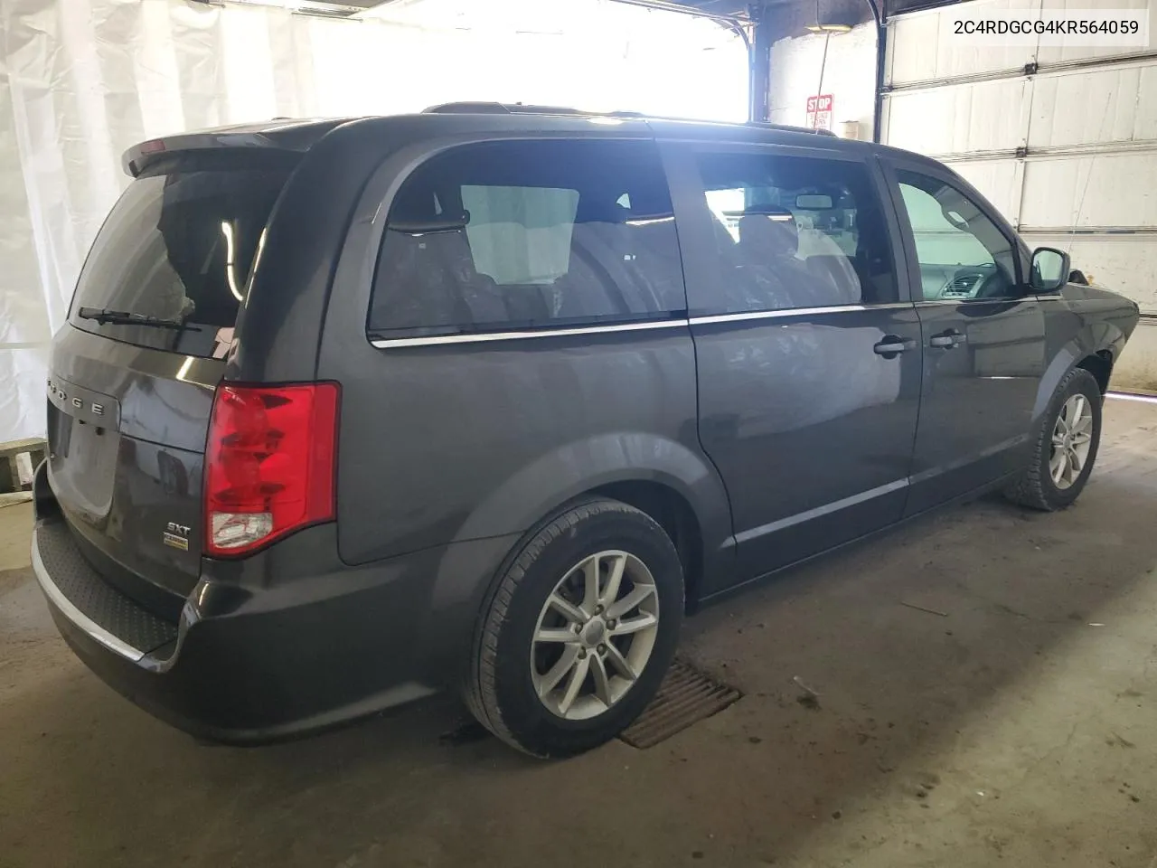 2019 Dodge Grand Caravan Sxt VIN: 2C4RDGCG4KR564059 Lot: 58024004