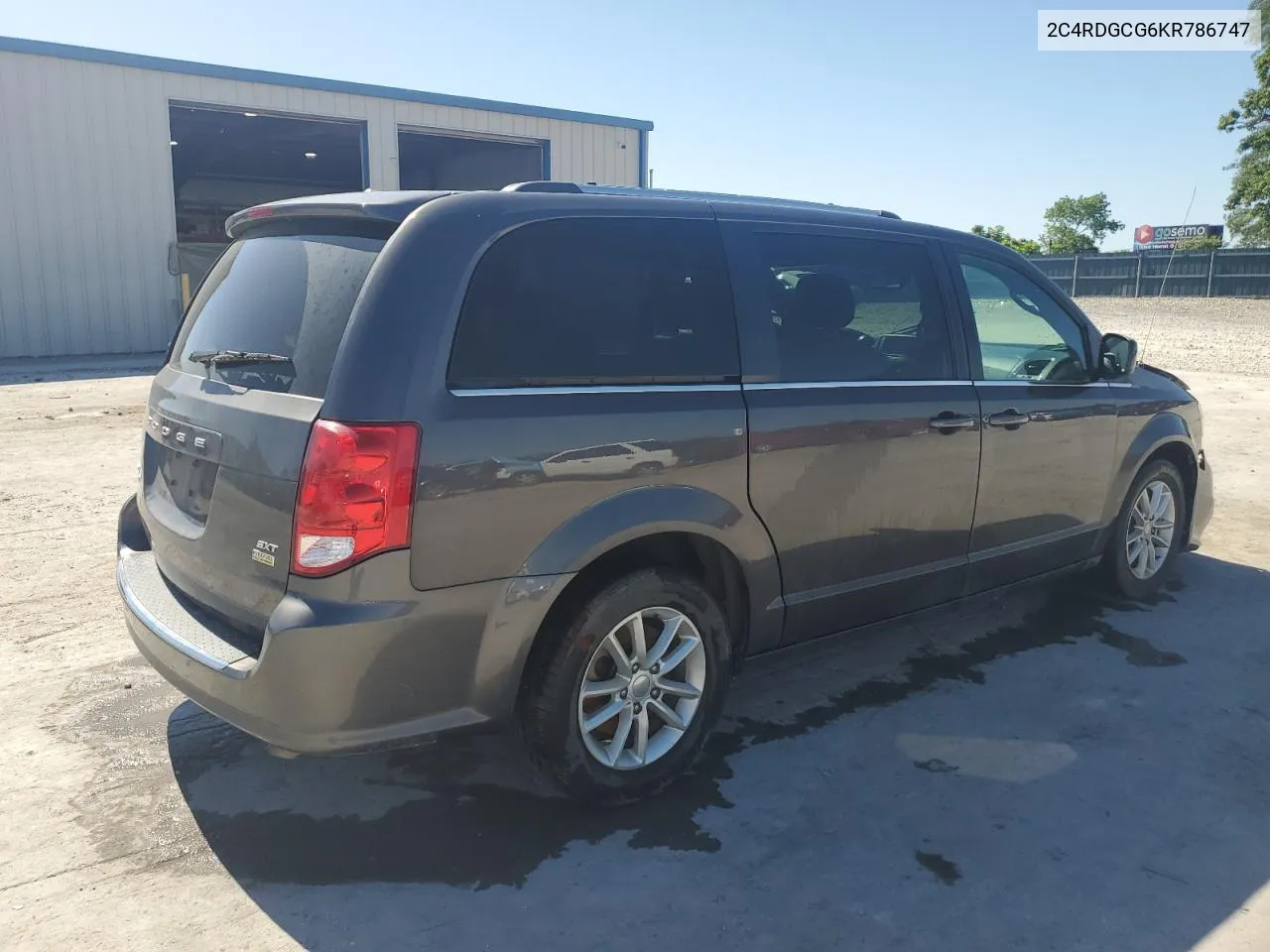 2C4RDGCG6KR786747 2019 Dodge Grand Caravan Sxt