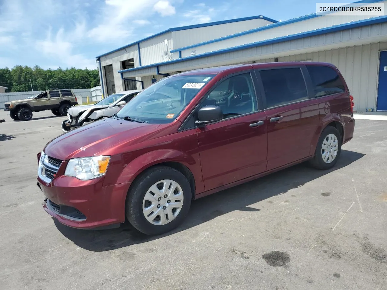 2019 Dodge Grand Caravan Se VIN: 2C4RDGBG8KR585255 Lot: 59246074