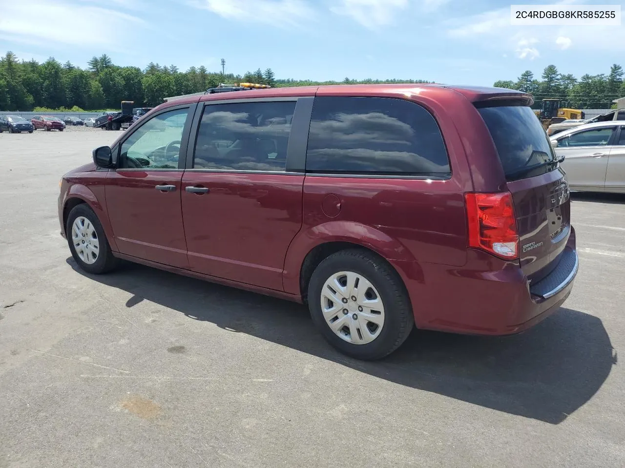 2019 Dodge Grand Caravan Se VIN: 2C4RDGBG8KR585255 Lot: 59246074