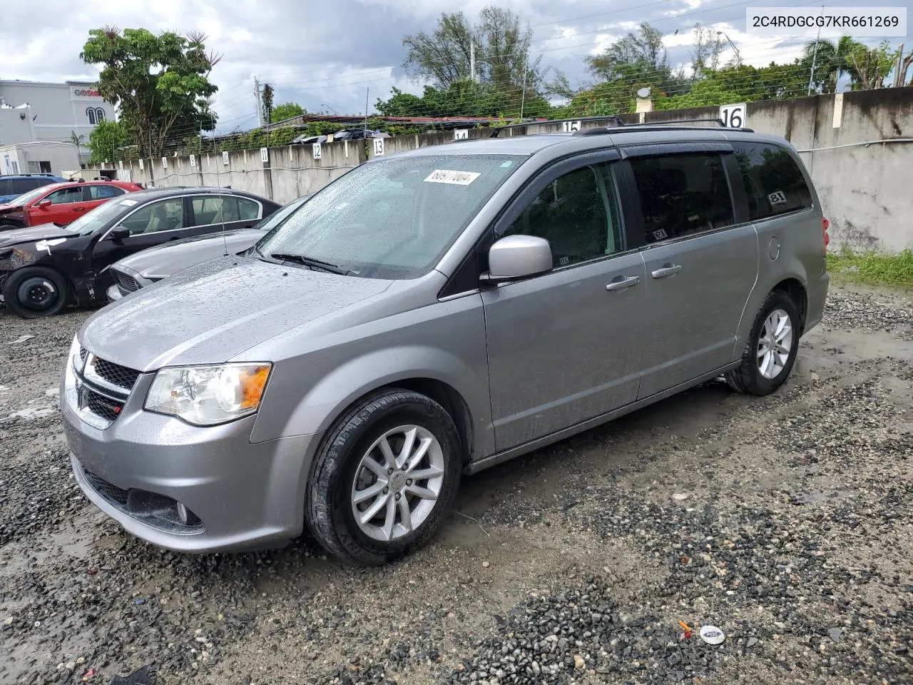 2C4RDGCG7KR661269 2019 Dodge Grand Caravan Sxt