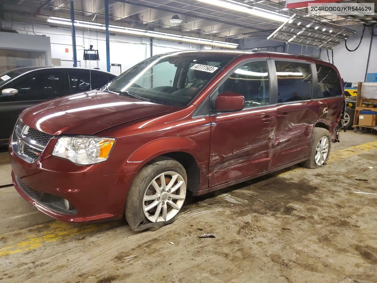 2019 Dodge Grand Caravan Sxt VIN: 2C4RDGCG7KR544629 Lot: 61396574