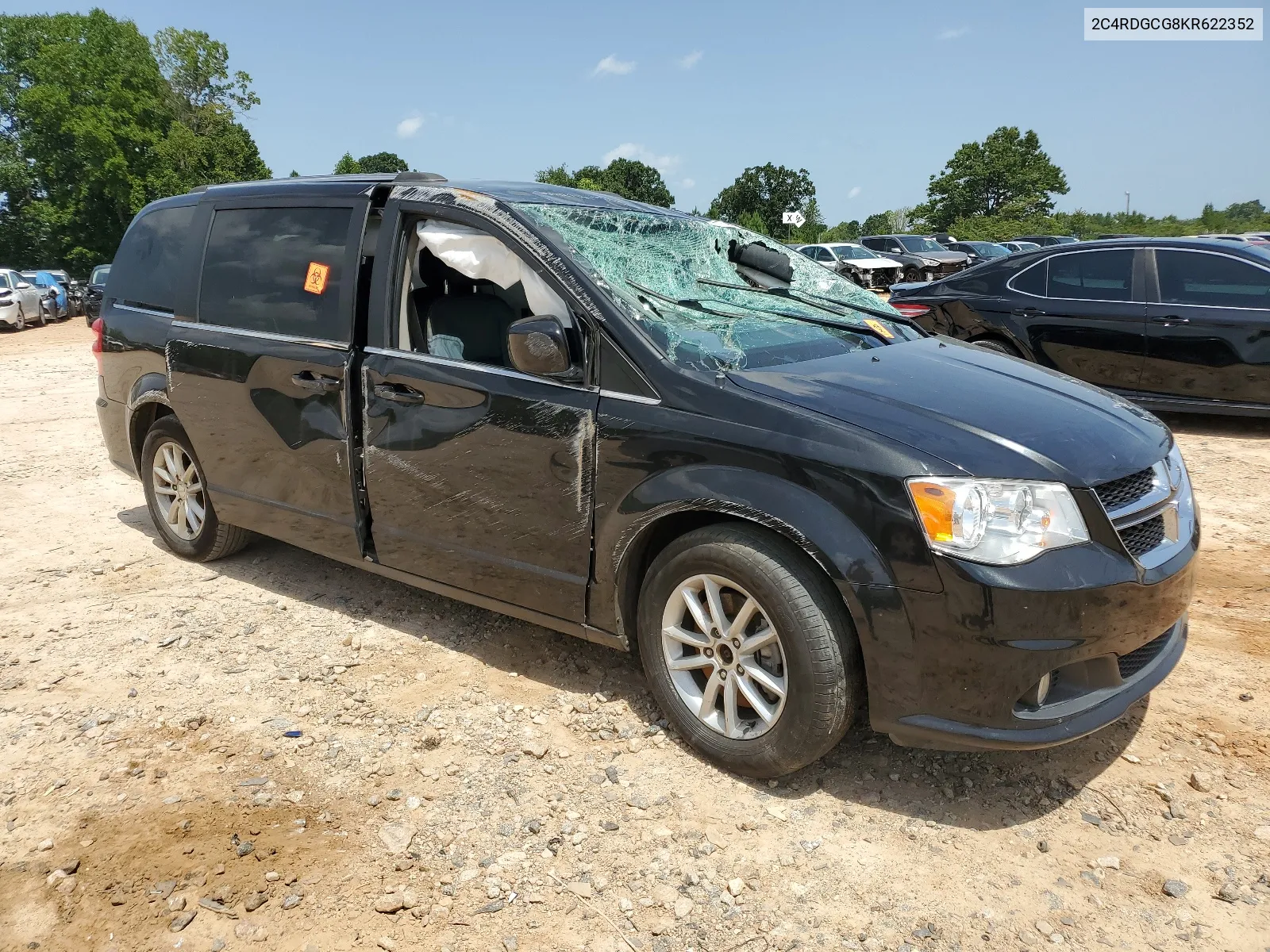 2019 Dodge Grand Caravan Sxt VIN: 2C4RDGCG8KR622352 Lot: 66035774