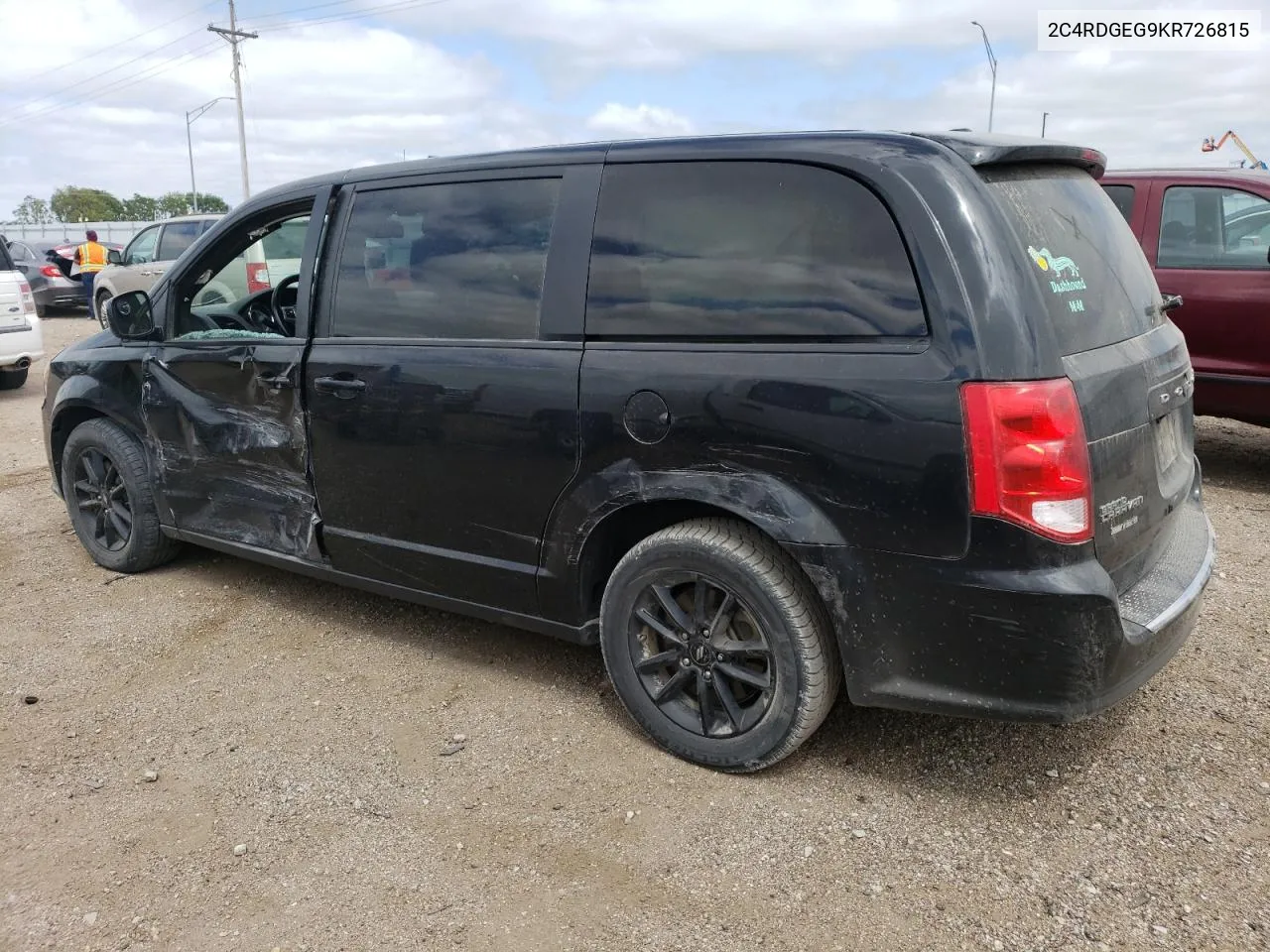 2019 Dodge Grand Caravan Gt VIN: 2C4RDGEG9KR726815 Lot: 66203754