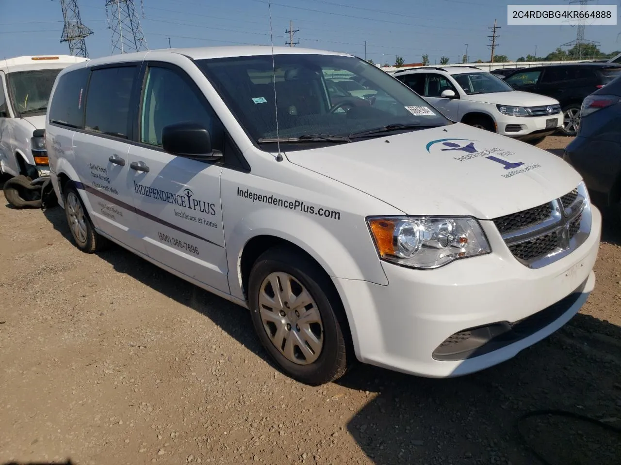 2C4RDGBG4KR664888 2019 Dodge Grand Caravan Se