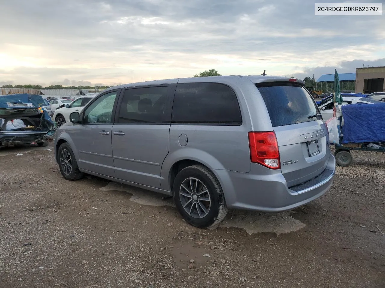 2019 Dodge Grand Caravan Gt VIN: 2C4RDGEG0KR623797 Lot: 67459564