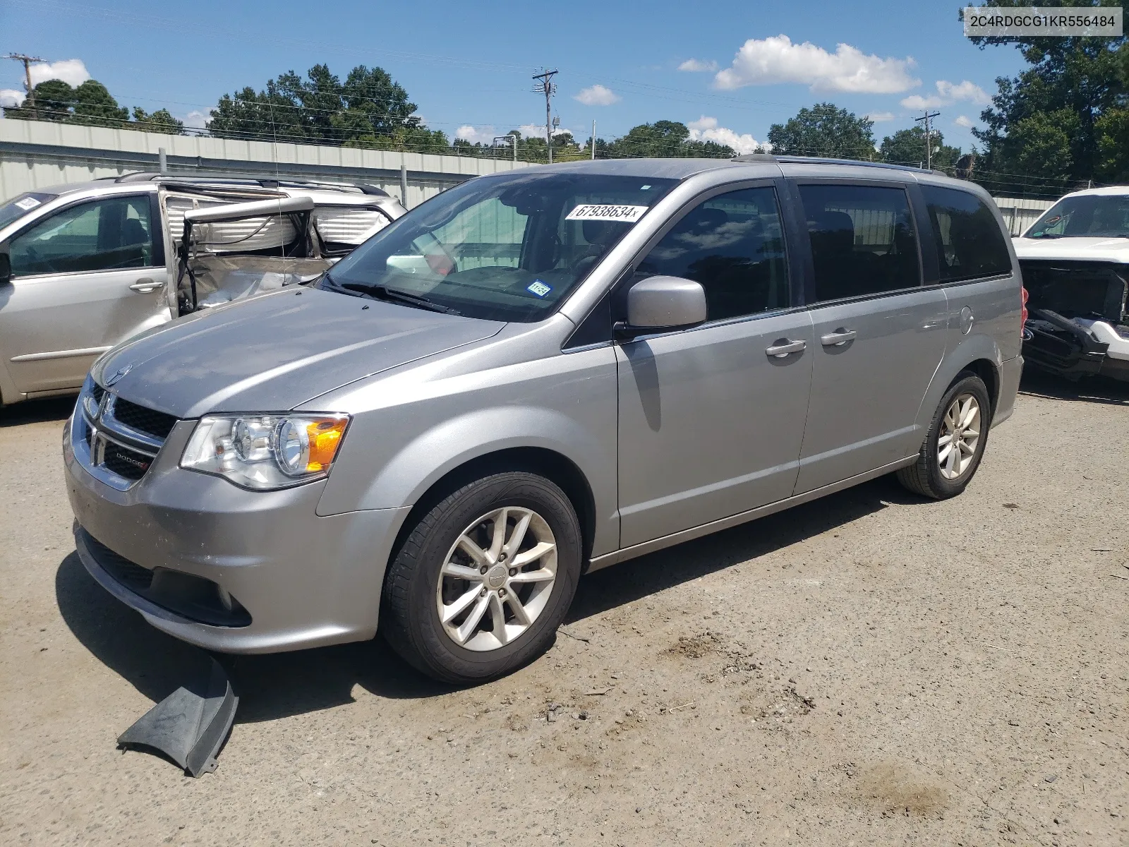 2019 Dodge Grand Caravan Sxt VIN: 2C4RDGCG1KR556484 Lot: 67938634