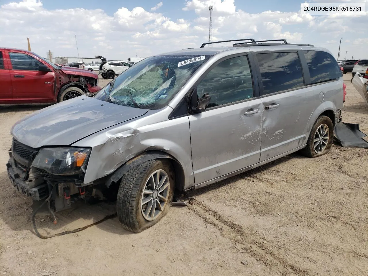 2C4RDGEG5KR516731 2019 Dodge Grand Caravan Gt