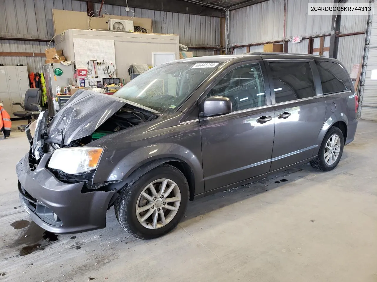 2C4RDGCG5KR744313 2019 Dodge Grand Caravan Sxt