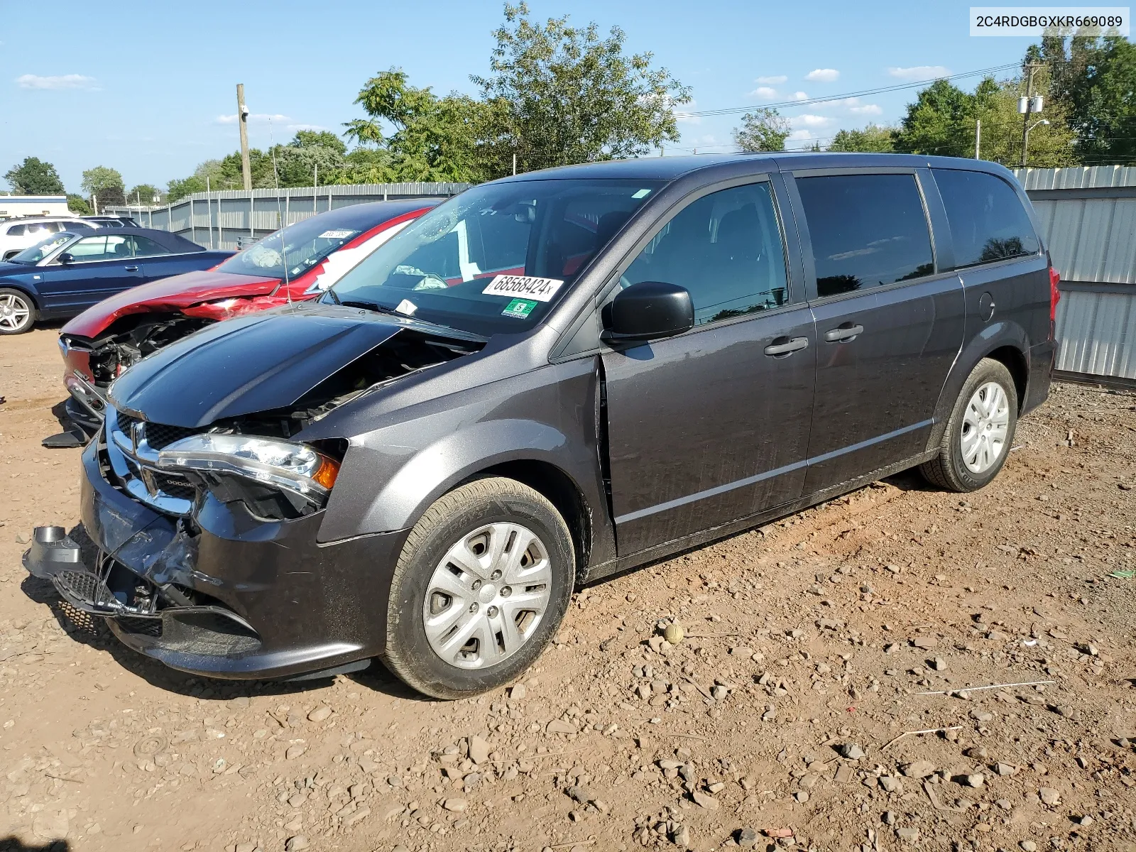 2019 Dodge Grand Caravan Se VIN: 2C4RDGBGXKR669089 Lot: 68568424