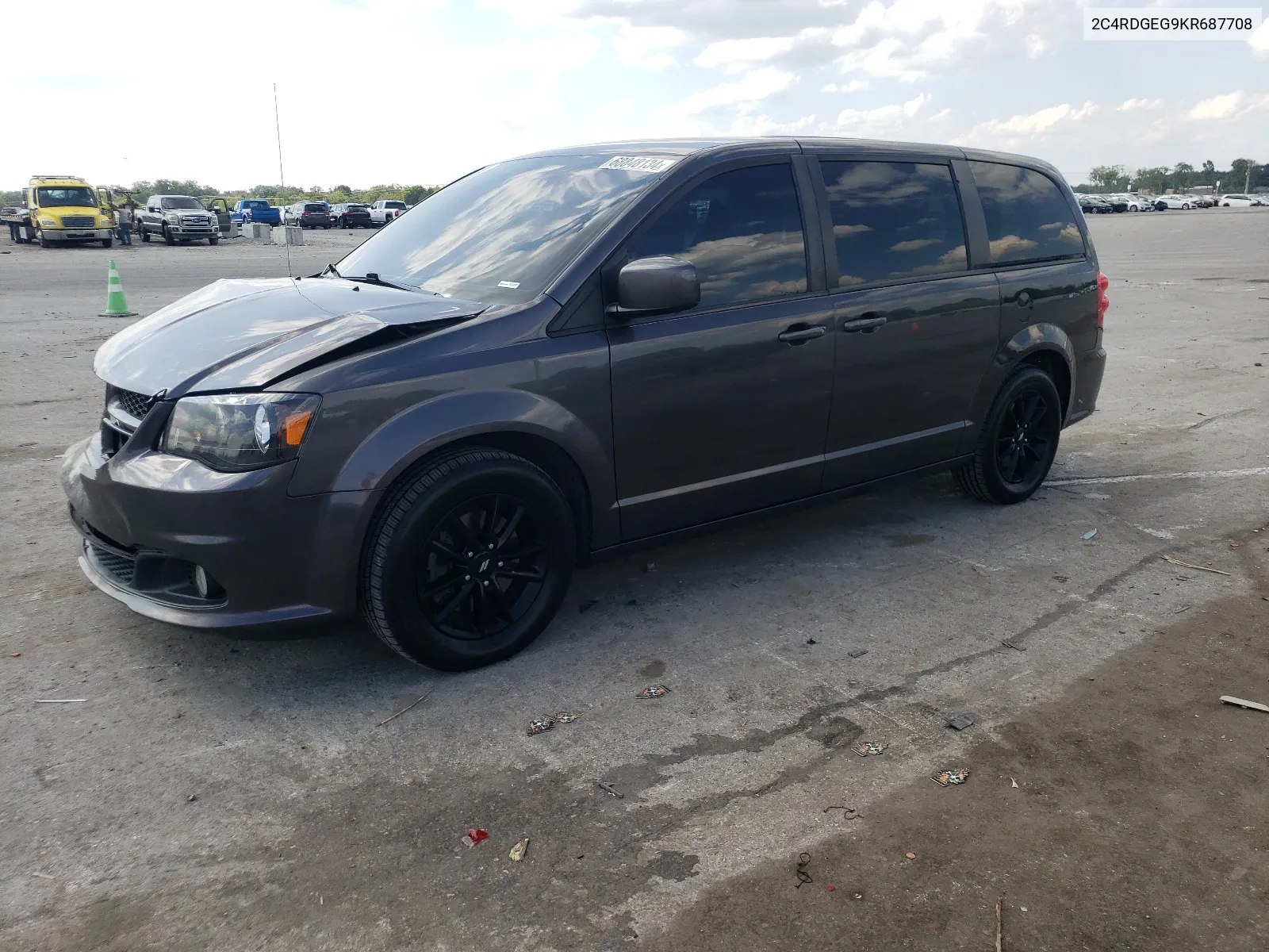 2019 Dodge Grand Caravan Gt VIN: 2C4RDGEG9KR687708 Lot: 68848134