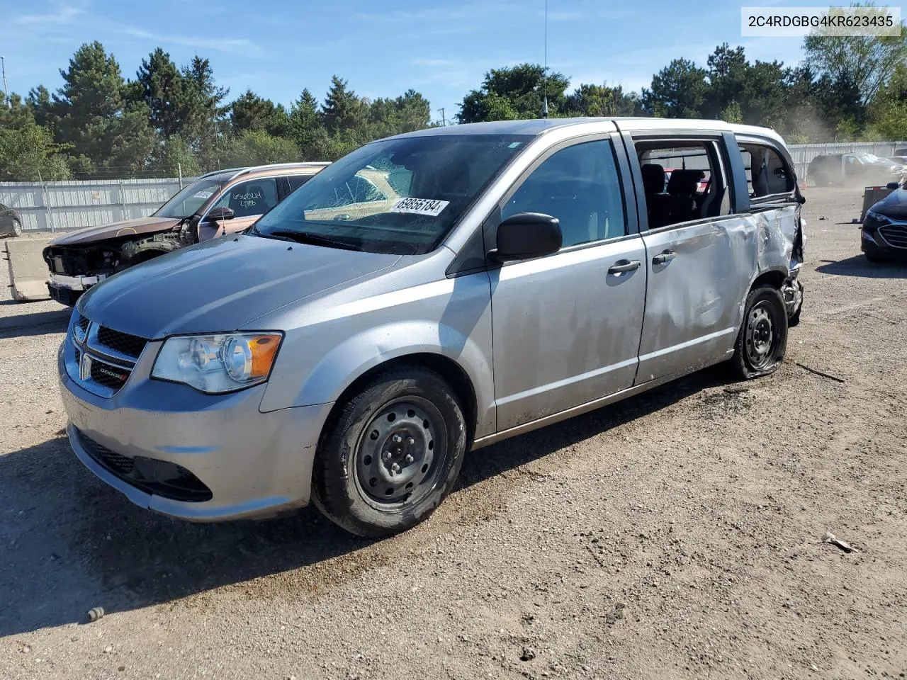 2C4RDGBG4KR623435 2019 Dodge Grand Caravan Se