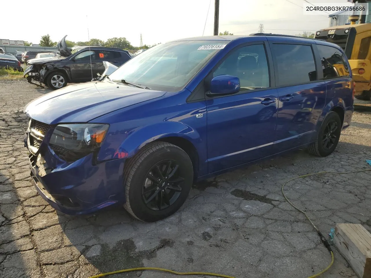 2019 Dodge Grand Caravan Se VIN: 2C4RDGBG3KR756686 Lot: 70226154