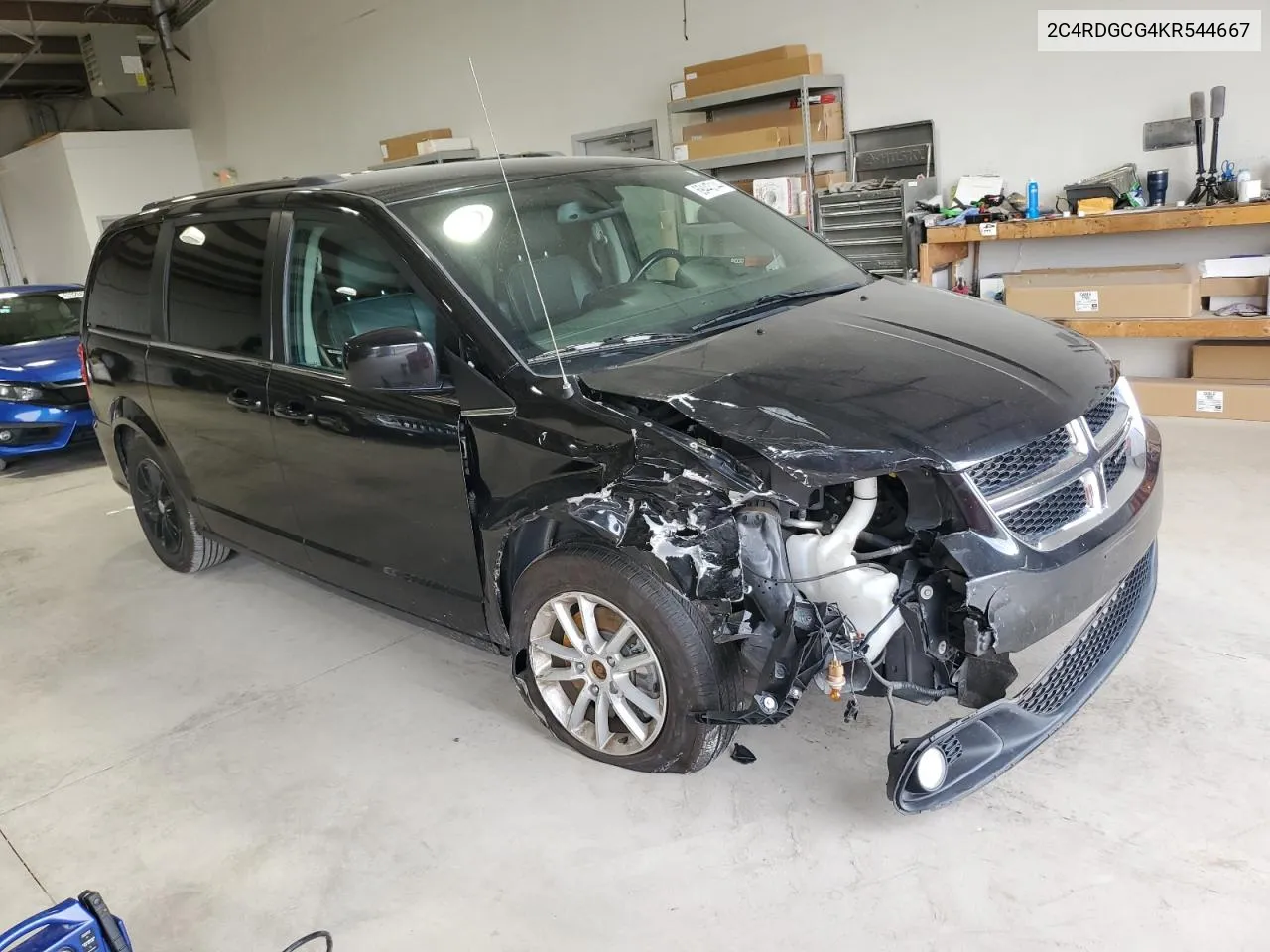 2019 Dodge Grand Caravan Sxt VIN: 2C4RDGCG4KR544667 Lot: 70496944