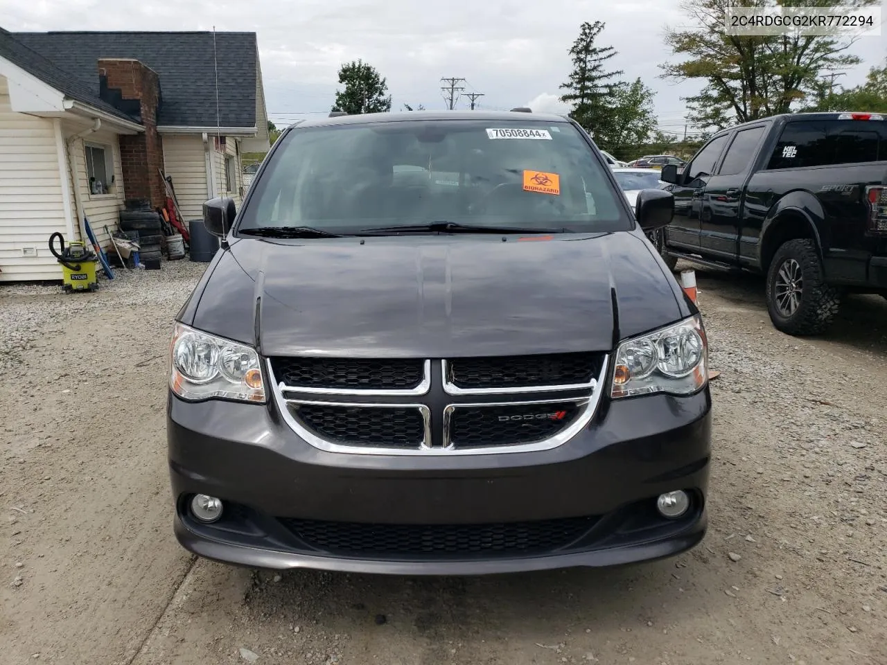 2019 Dodge Grand Caravan Sxt VIN: 2C4RDGCG2KR772294 Lot: 70508844