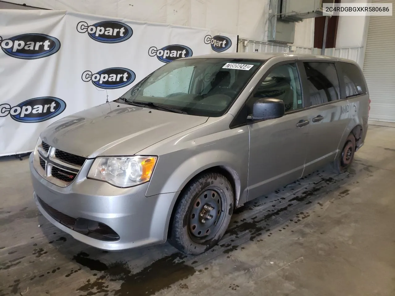 2019 Dodge Grand Caravan Se VIN: 2C4RDGBGXKR580686 Lot: 70509244