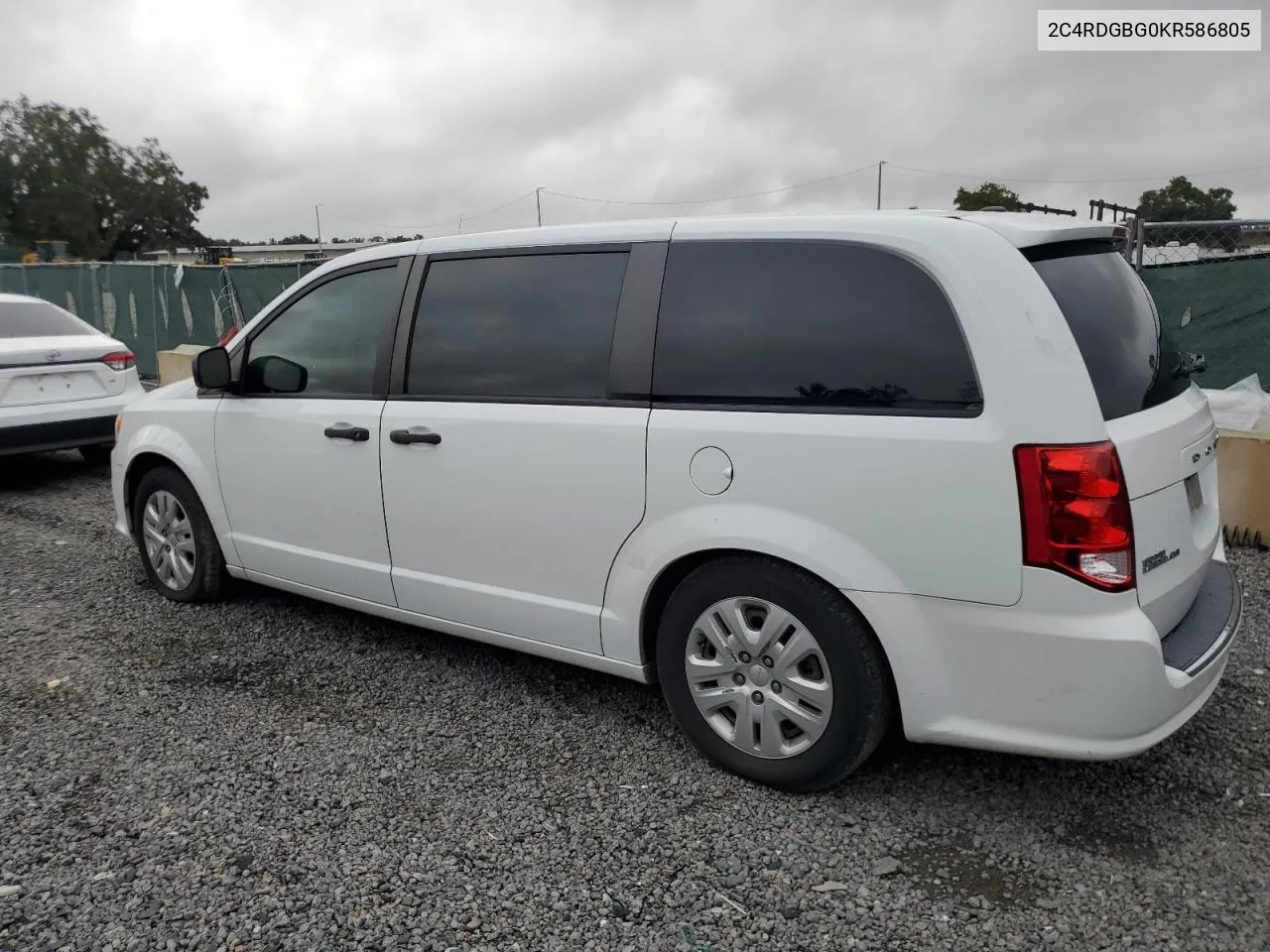 2C4RDGBG0KR586805 2019 Dodge Grand Caravan Se