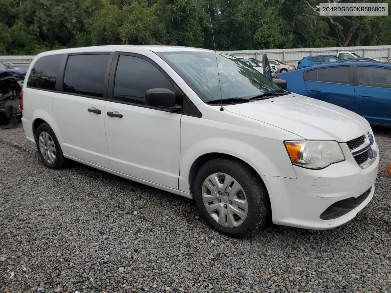 2C4RDGBG0KR586805 2019 Dodge Grand Caravan Se