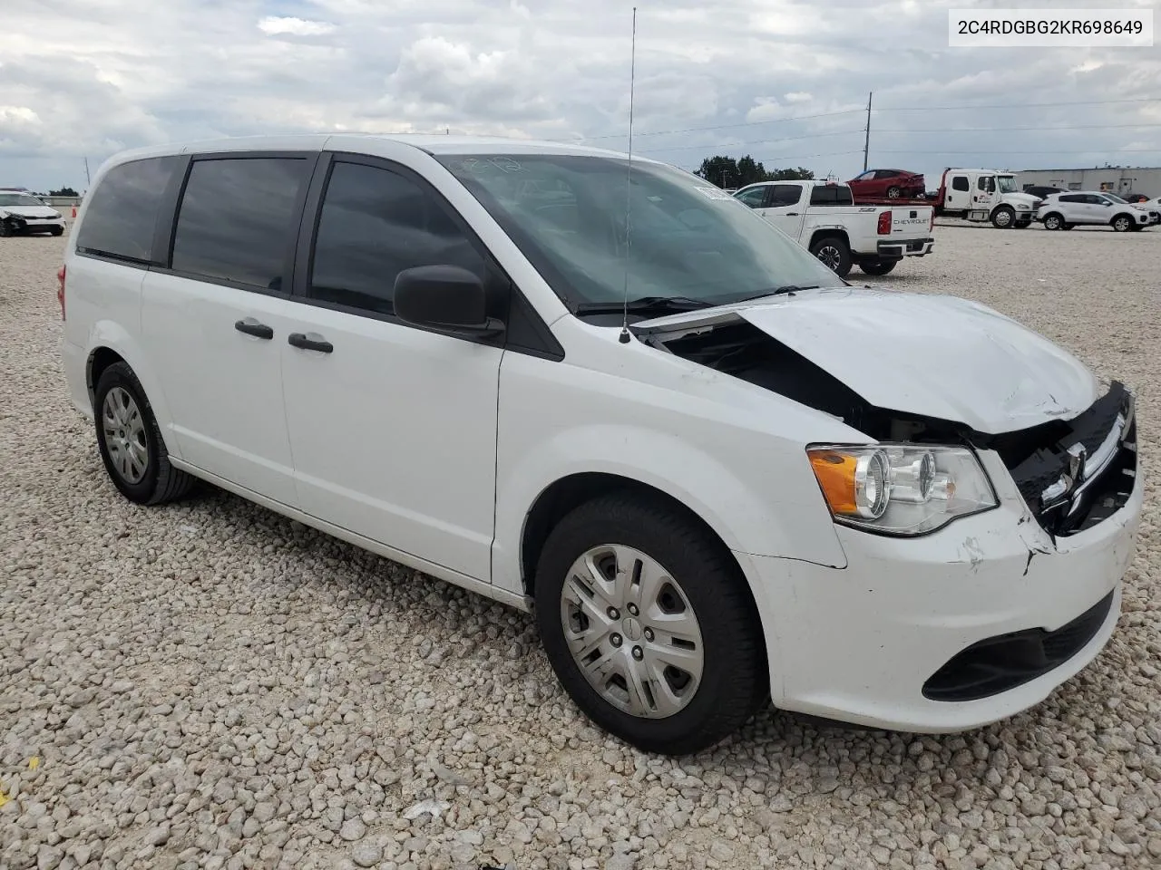 2019 Dodge Grand Caravan Se VIN: 2C4RDGBG2KR698649 Lot: 70579424