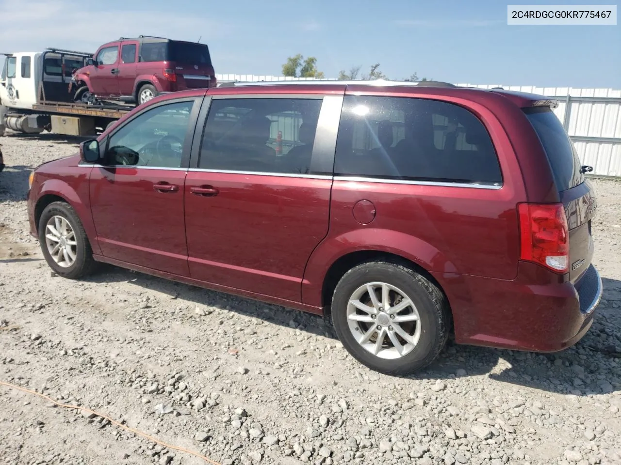 2019 Dodge Grand Caravan Sxt VIN: 2C4RDGCG0KR775467 Lot: 70866544