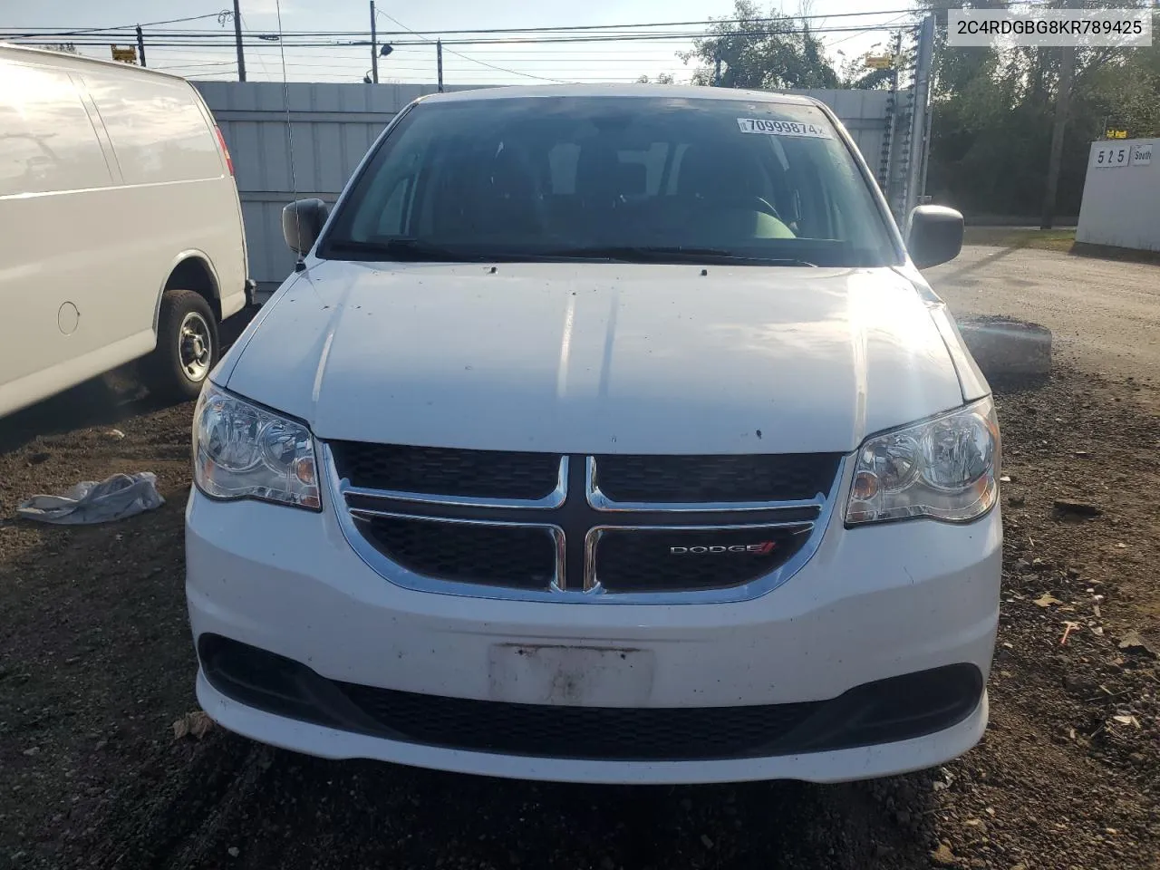 2019 Dodge Grand Caravan Se VIN: 2C4RDGBG8KR789425 Lot: 70999874