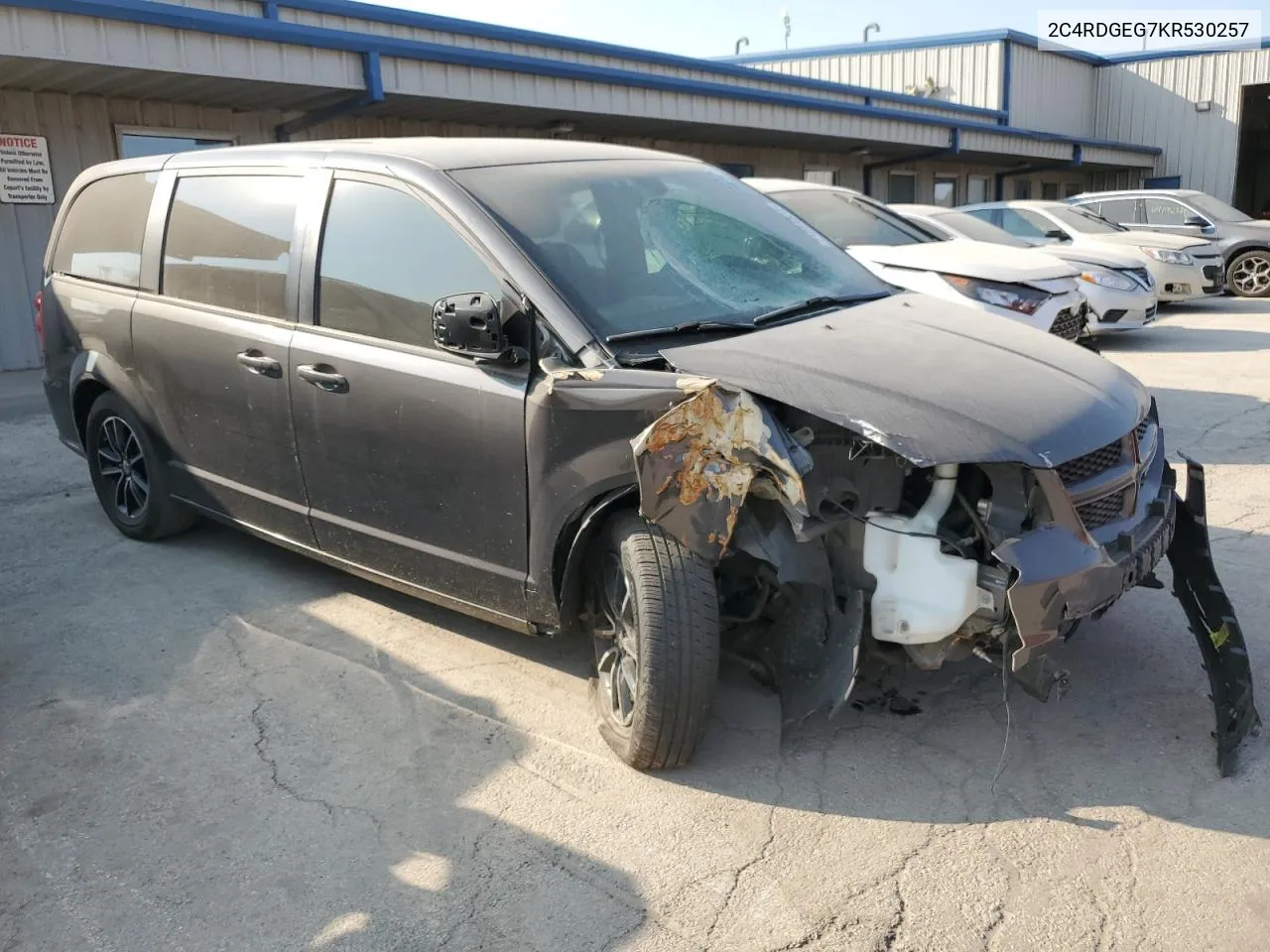 2019 Dodge Grand Caravan Gt VIN: 2C4RDGEG7KR530257 Lot: 71064504