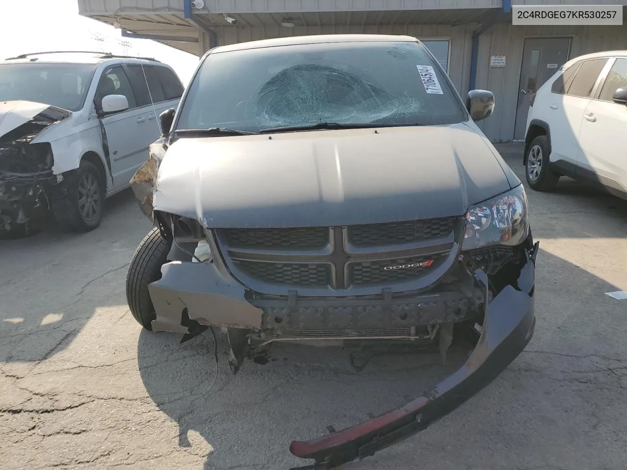 2019 Dodge Grand Caravan Gt VIN: 2C4RDGEG7KR530257 Lot: 71064504