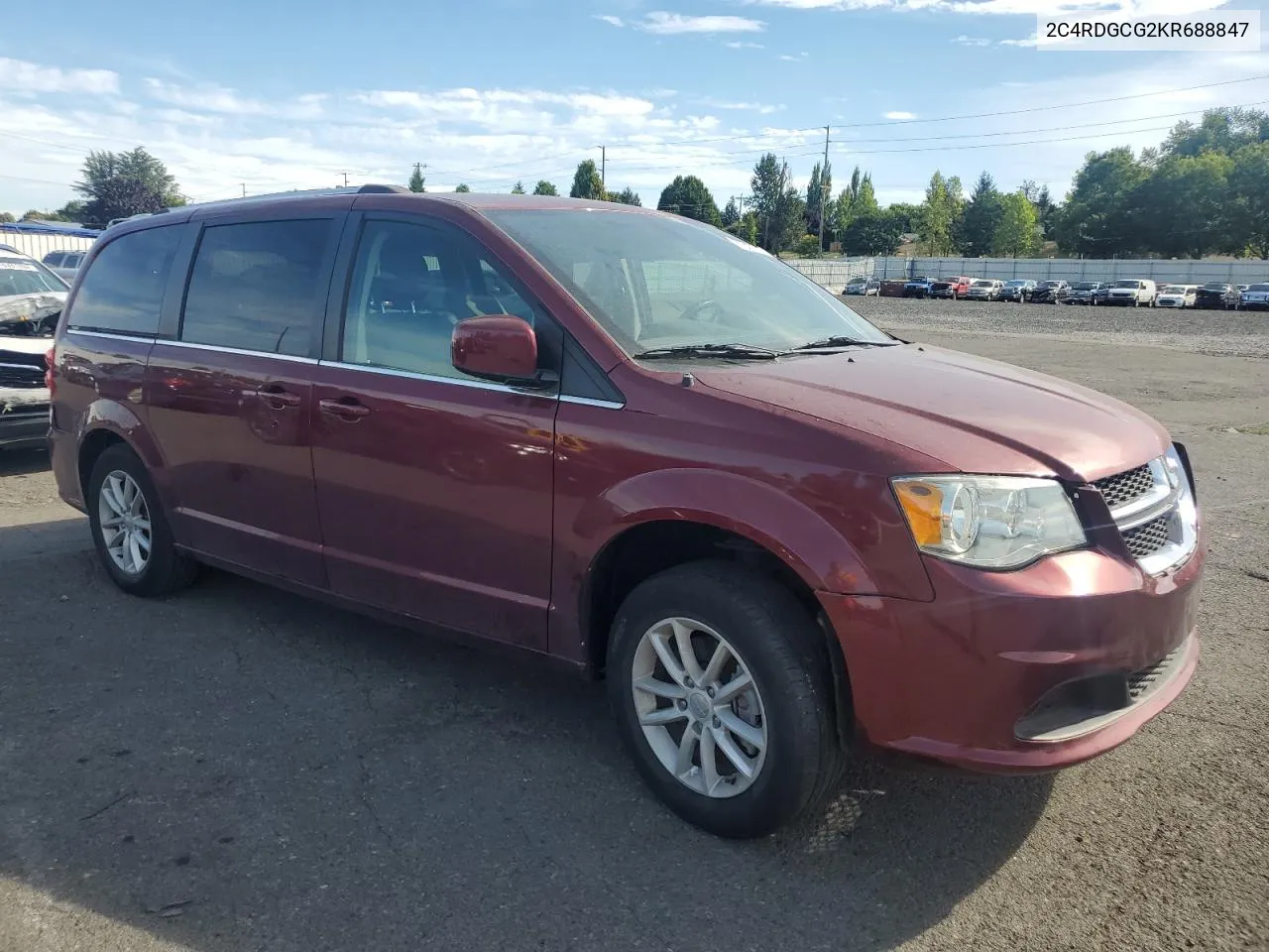 2C4RDGCG2KR688847 2019 Dodge Grand Caravan Sxt