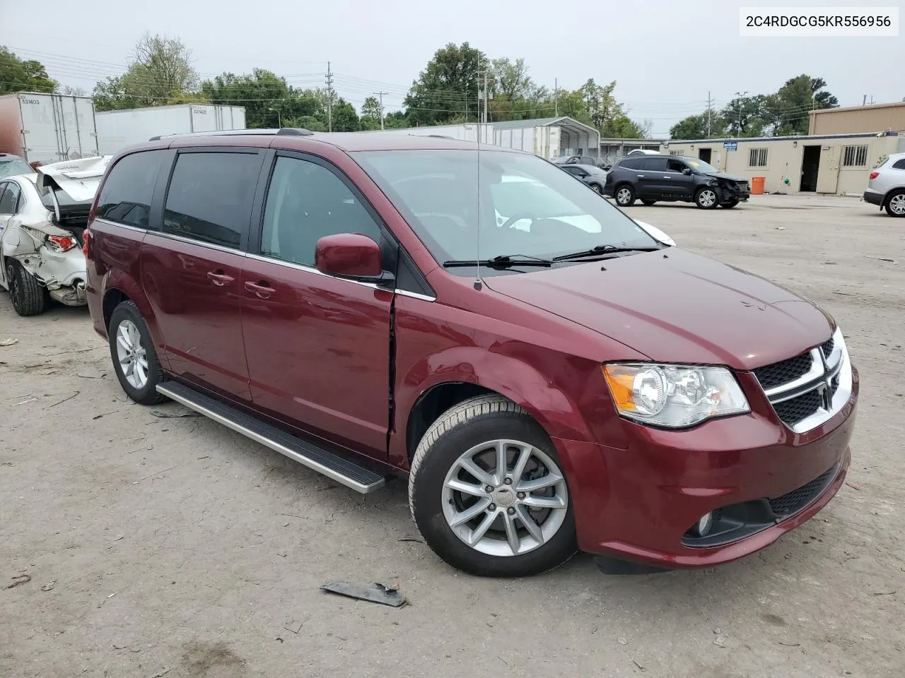 2019 Dodge Grand Caravan Sxt VIN: 2C4RDGCG5KR556956 Lot: 71258524