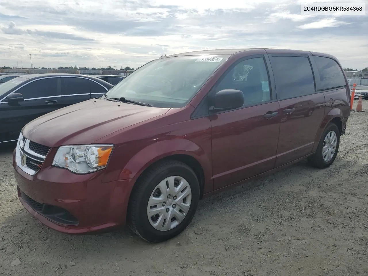 2019 Dodge Grand Caravan Se VIN: 2C4RDGBG5KR584368 Lot: 71394054