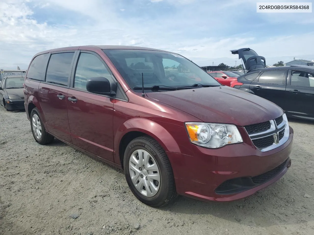 2019 Dodge Grand Caravan Se VIN: 2C4RDGBG5KR584368 Lot: 71394054