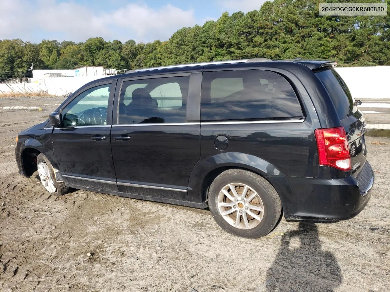 2019 Dodge Grand Caravan Sxt VIN: 2C4RDGCG0KR600880 Lot: 71643504