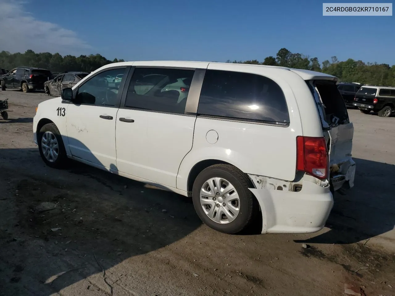 2C4RDGBG2KR710167 2019 Dodge Grand Caravan Se